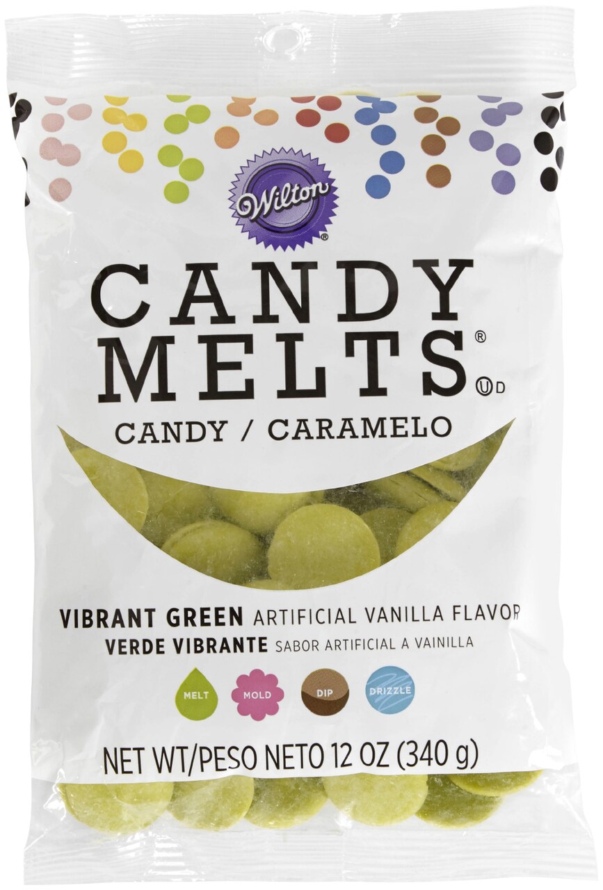 Wilton Candy Melts Flavored 12Oz-Vibrant Green, Vanilla